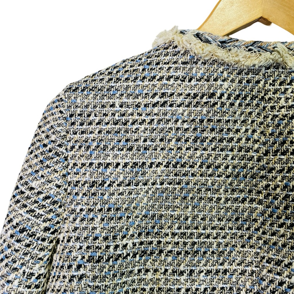 J. Crew Braided trim jacket in speckled tweed, Size US 6 NWOT - Picture 8 of 16